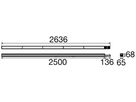 LED-Leuchteinsatz SLV Easylight DA 80W 15120lm 830/840/865 DALI 2500mm weiss