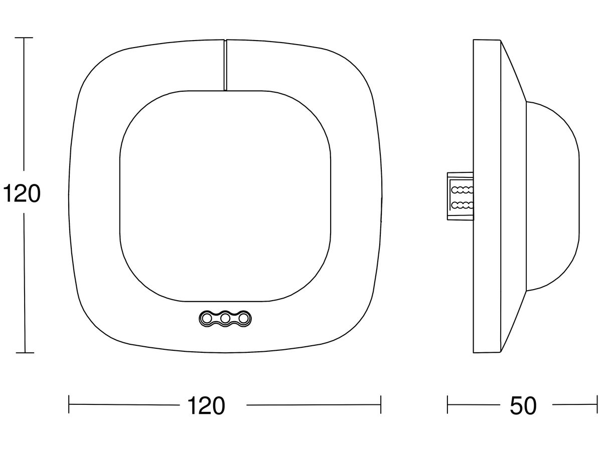 EB-Präsenzmelder Steinel Quattro PIR HD DALI-2 APC 360° h=2.8m 64m²+400m²