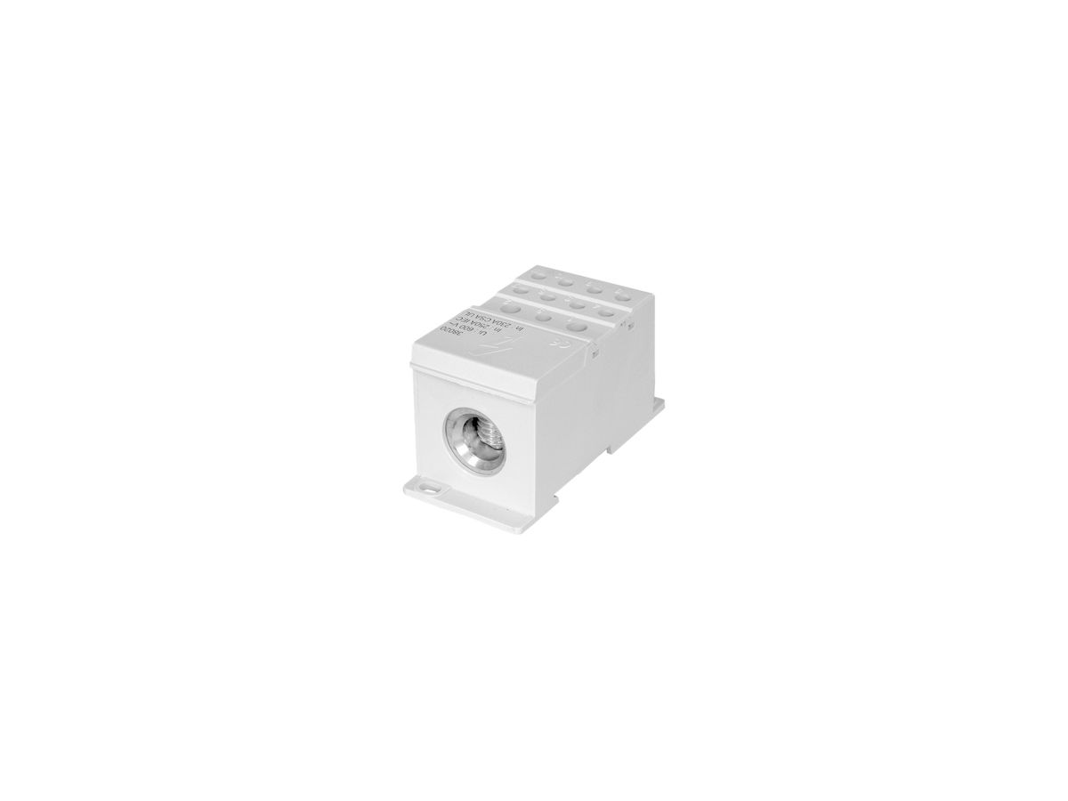 Verteilerblock PDB 1L 250A 44.5×95.5×49mm 1×120/2×35+5×16+4×10mm² grau