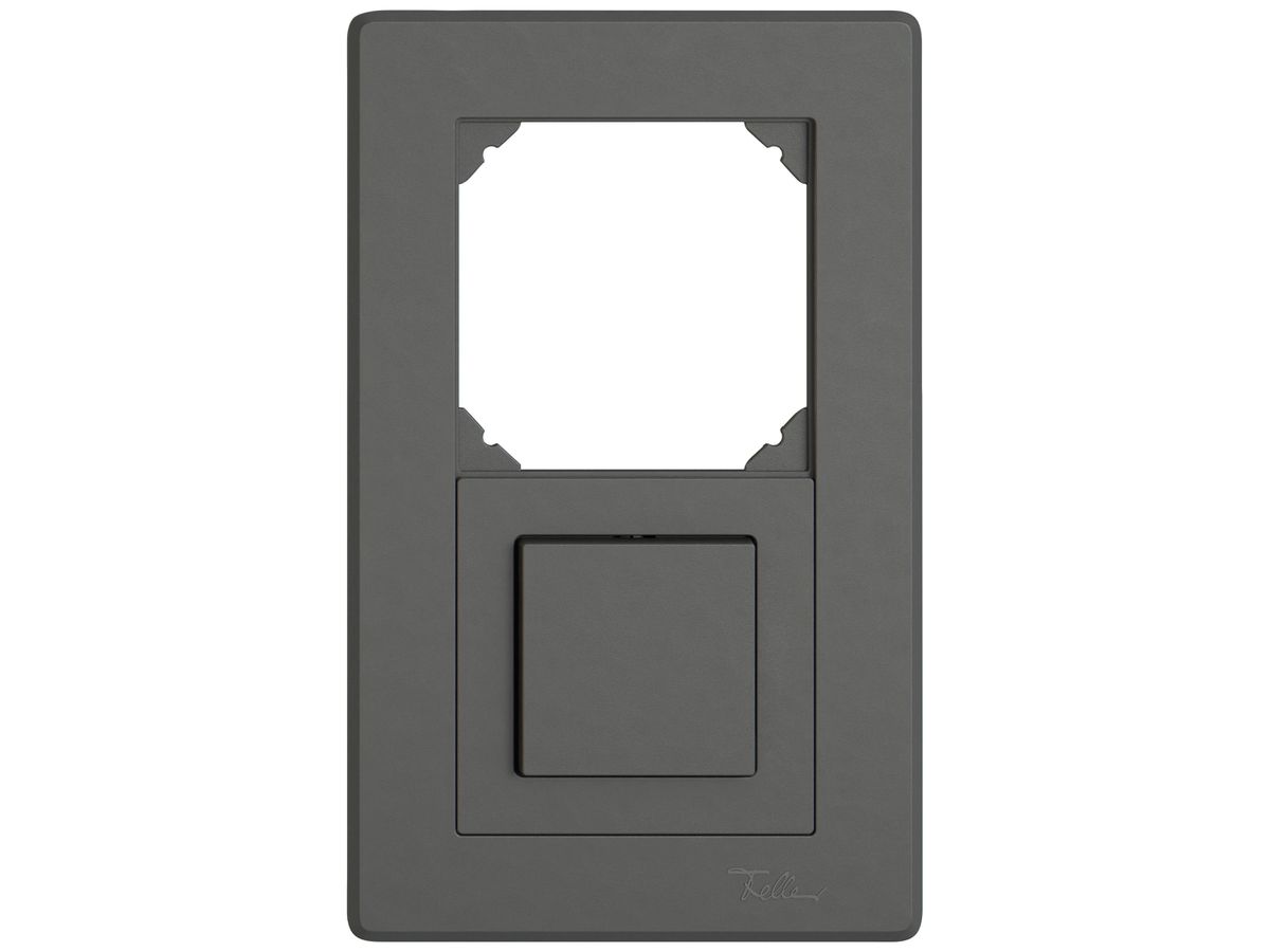 UP-Kombination EDIZIO.liv SNAPFIX® 2×1 156×96mm leer+Schema 3/1L dunkelgrau