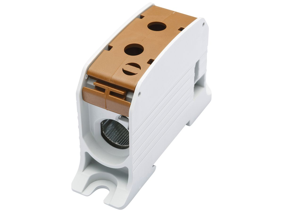 Verteilerblock Bals RKA 95 1P 200A 1×Eingang 1×Ausgang 10…95mm² braun