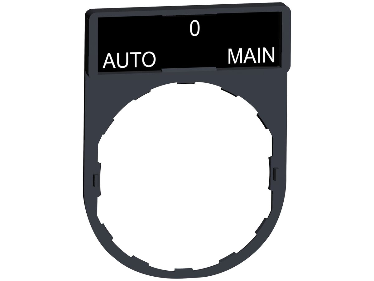 Einlegeschild Schneider Electric Auto-O-Main