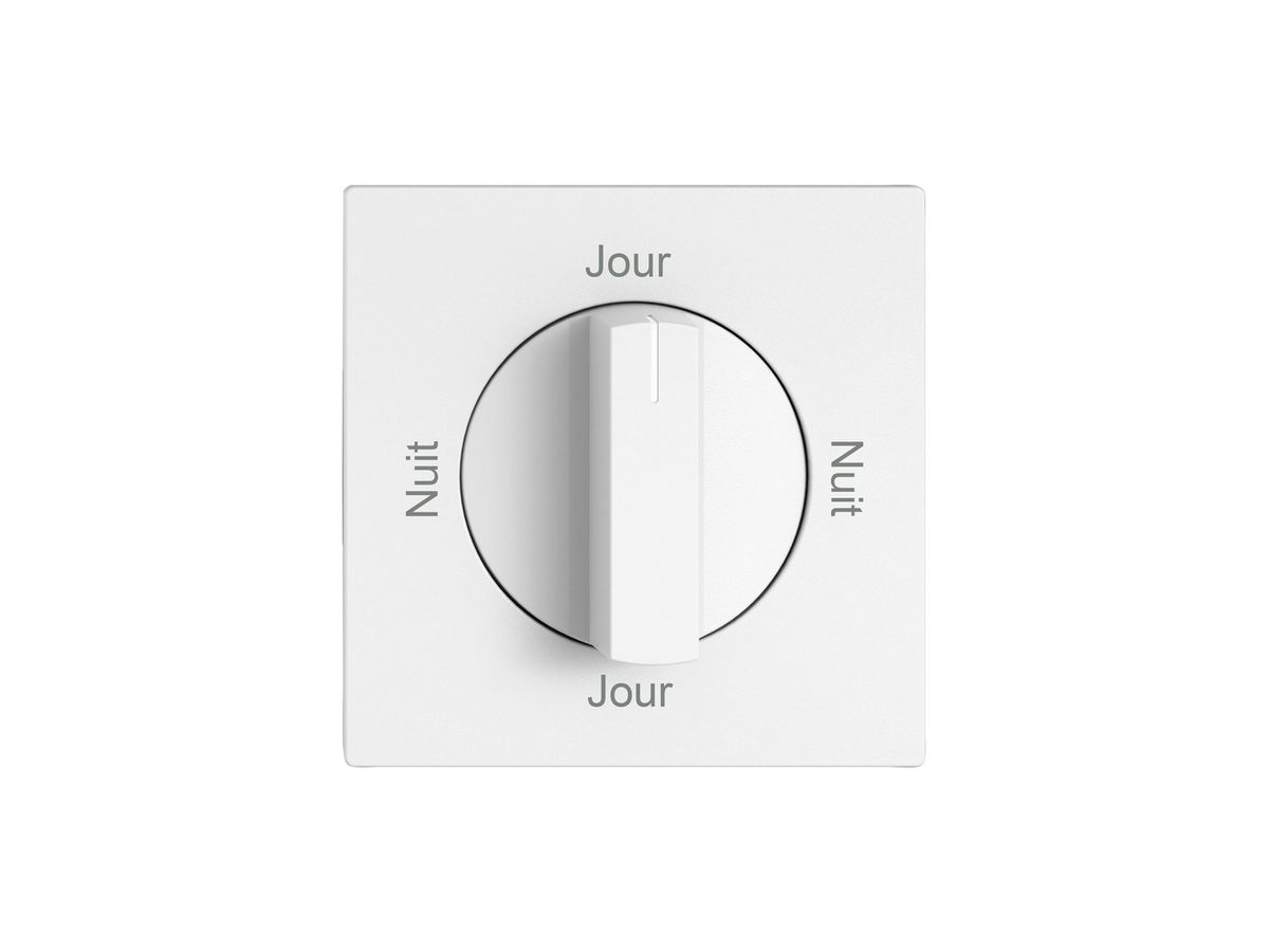 Montageset EDIZIO.liv SNAPFIX® f.Drehschalter m.Griff Nuit-Jour-Nuit-Jour ws