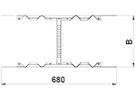 Multifunktionsverbinder Bettermann 110×200mm für Kabelleiter bandverzinkt