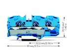Durchgangsklemme WAGO TOPJOB-S 10mm² 3L blau Serie 2010