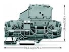 Sicherungsklemme WAGO 2L für G-Sicherung 1/4×11/4