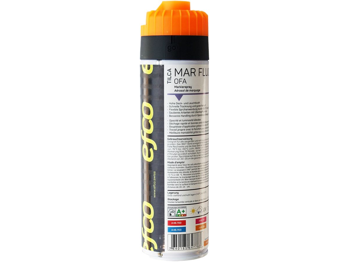 Markierspray TILCA MAR FLUO OFA FLUO leuchtorange 500ml