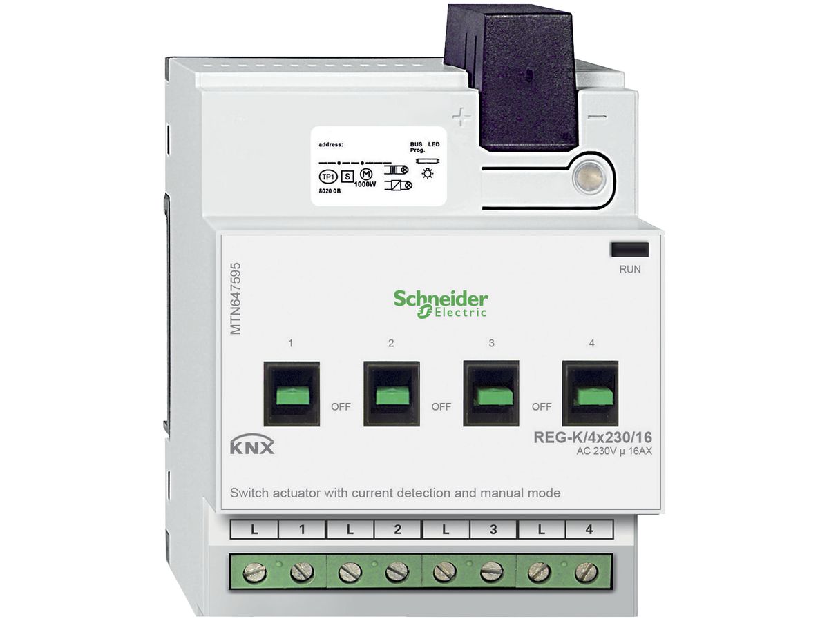 REG-Schaltaktor KNX Schneider Electric 4×230V MTN647595