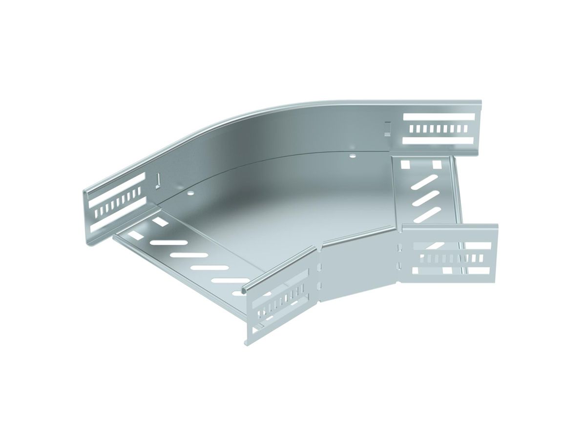 Bogen BET RB 45° 60×200mm Stahl bandverzinkt