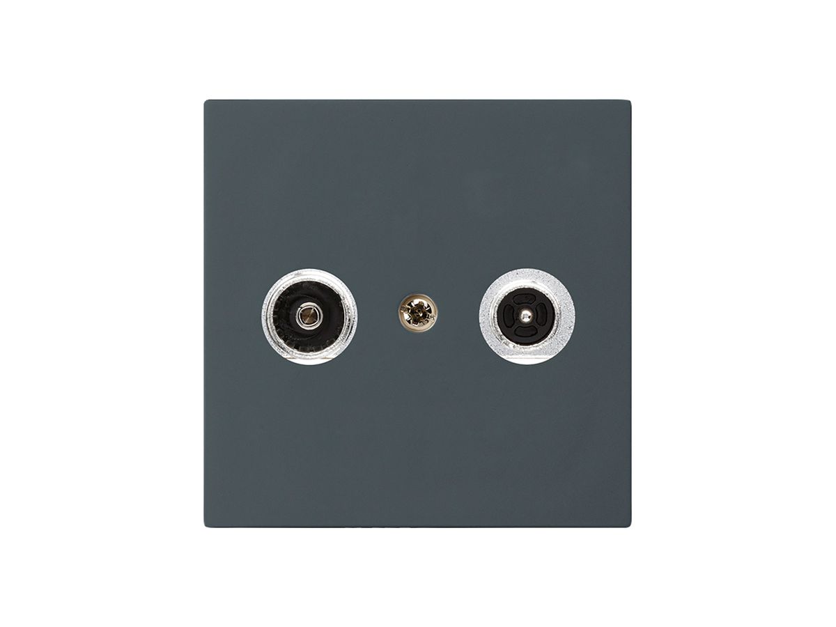 Antennendose kallysto R/TV Bauart A 14dB 2GHz anthrazit