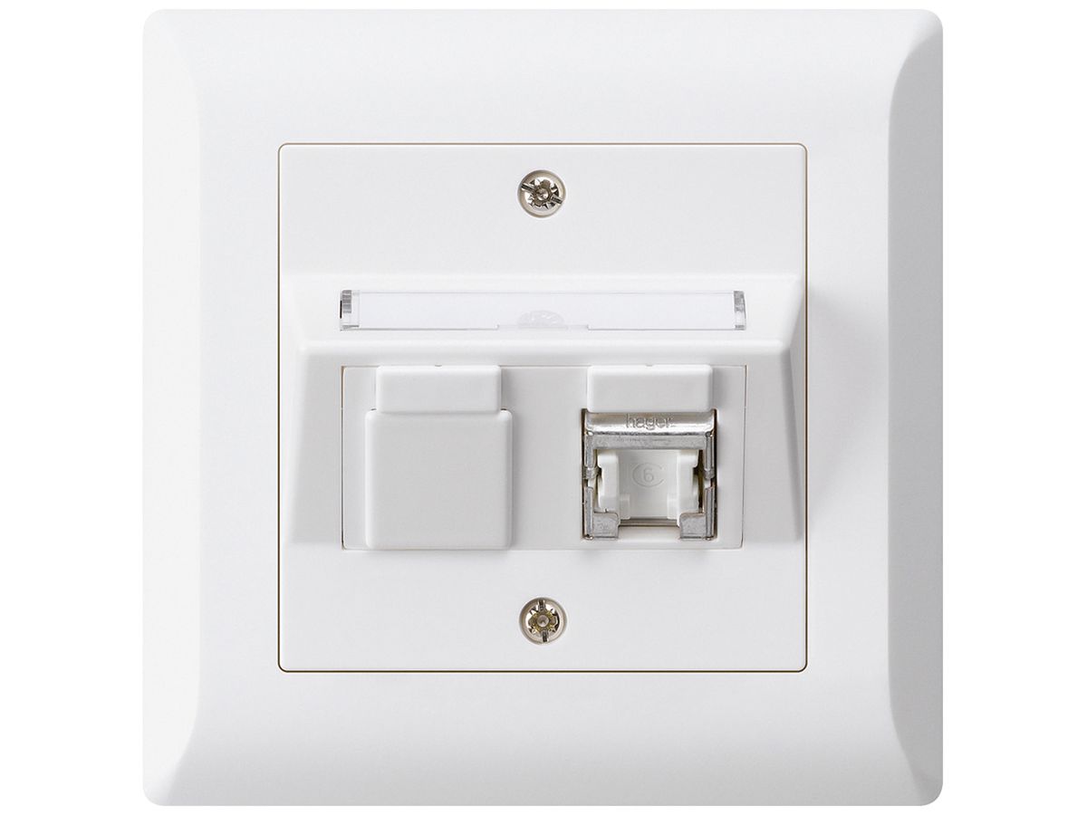UP-Dose kallysto.line C Kat.6 1RJ45/s weiss
