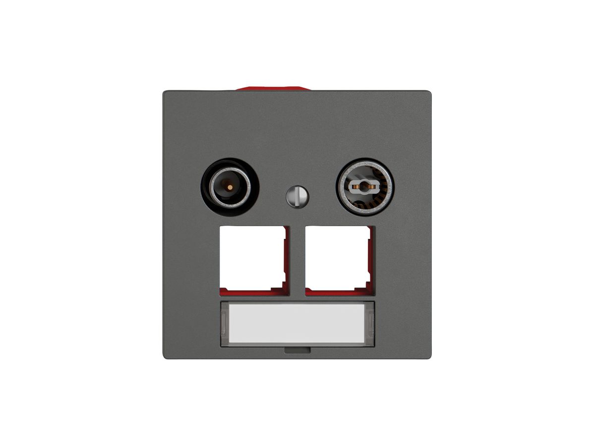 Multimediadose TV-R EDIZIO.liv SNAPFIX® EASYNET f.2×RJ45 S-One 11dB dgu