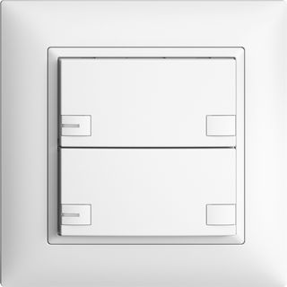 KNX Secure Taster, RGB, mit LED, ohne Papiereinlage