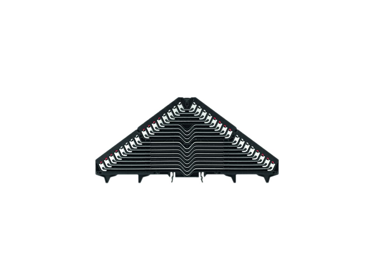 Rangierverteilerklemme Weidmüller PRV 16L PUSH IN TS35×7.5 schwarz, weiss/rot