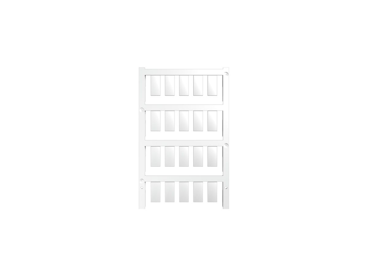 Gerätemarkierer Weidmüller MultiCard ESG steckbar 17×8mm PA66 weiss