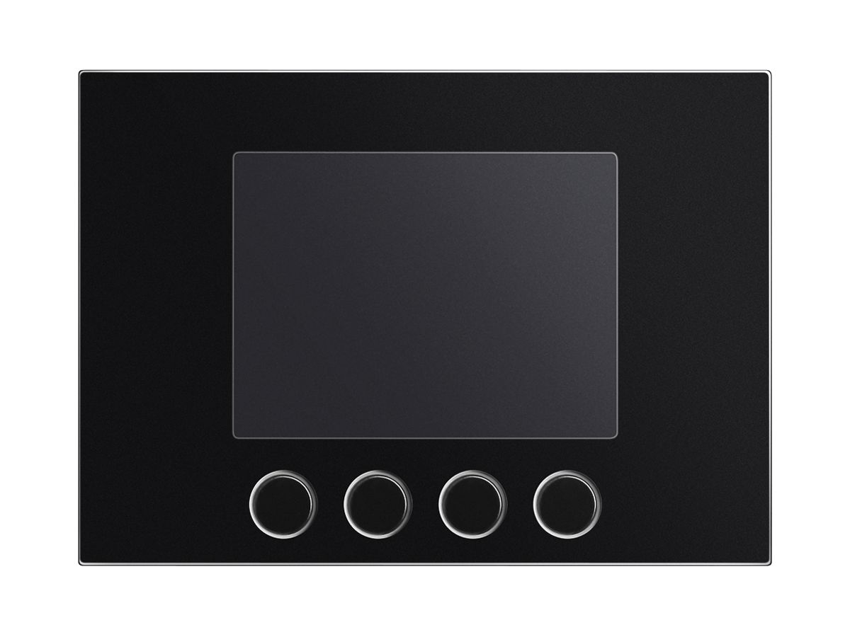 Frontplatte für Displaymodul Urmet Alpha, IP55, schwarz
