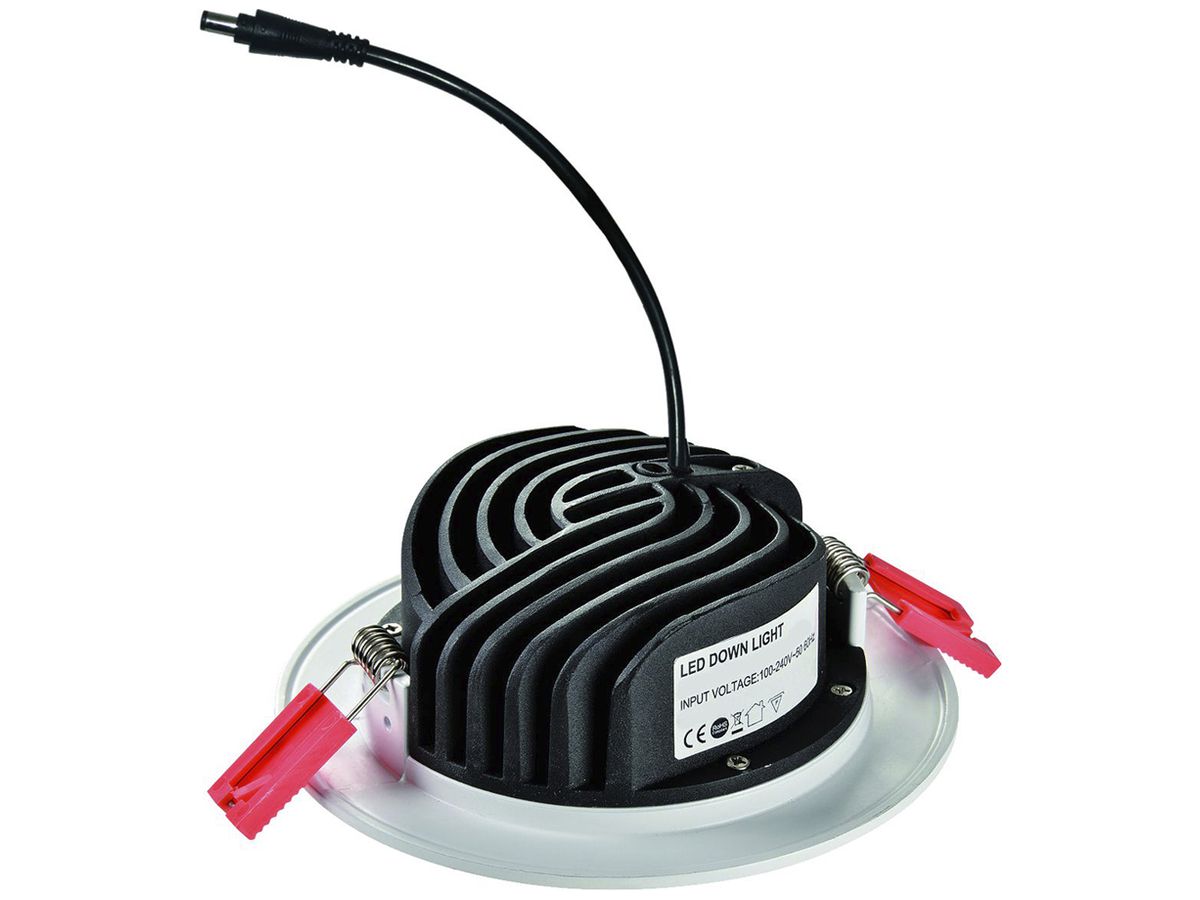 LED-Downlight DOTLUX CIRCLE 20W 3000K IP44 VWB inklusive Netzteil weiss