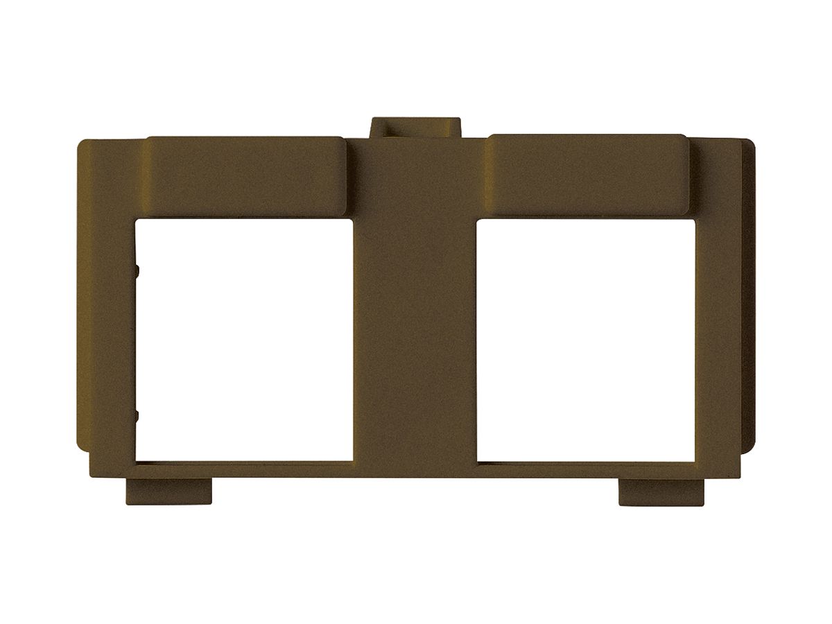 Modul kallysto 2×RJ45 Keystone braun