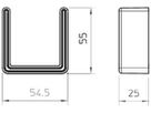 Schutzkappe Bettermann für US 5 Profile orange