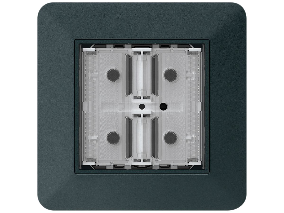 UP-Taster KNX KTR f.2×Tasten 4×Betätigungspunkte LED schwarz