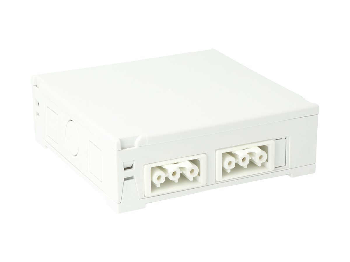 Gehäuse AGRO, in: 2×3P H07V-U, out: je 2×3P sw/ws, Wieland, grau