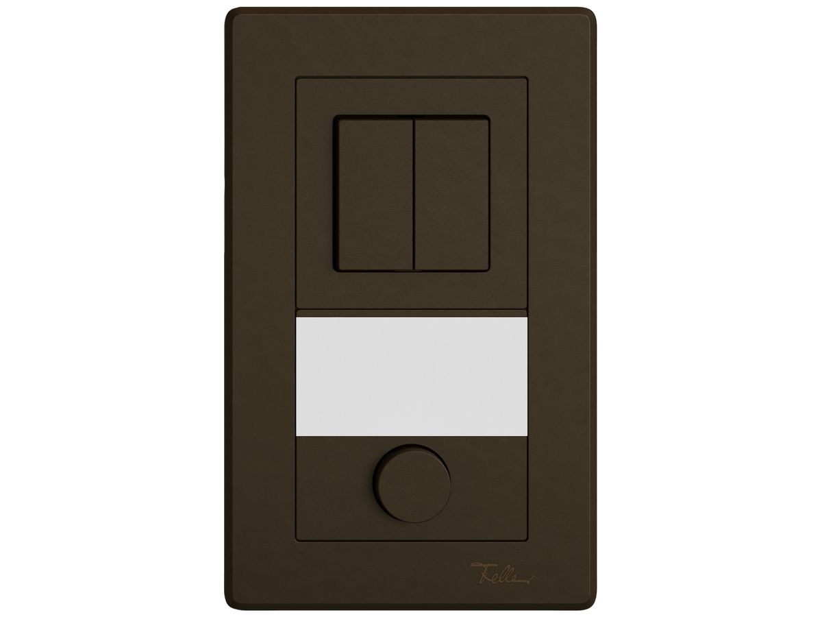 UP-Kombination EDIZIO.liv SNAPFIX® 2×1 156×96mm Schema 1/3+3/1L+Schliesser braun