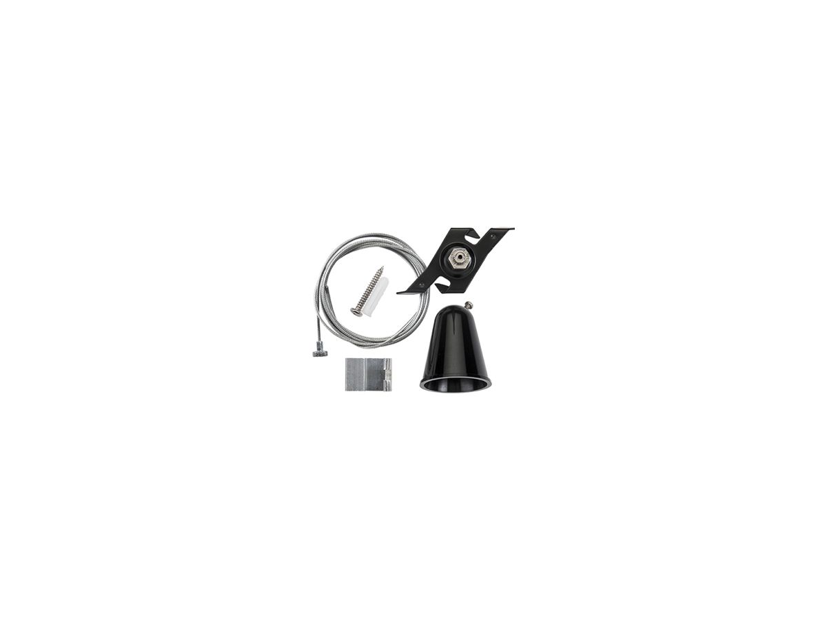 Seilabhängung-Set SG ShopLine Kunststoff/Stahl Ø50×5000mm schwarz