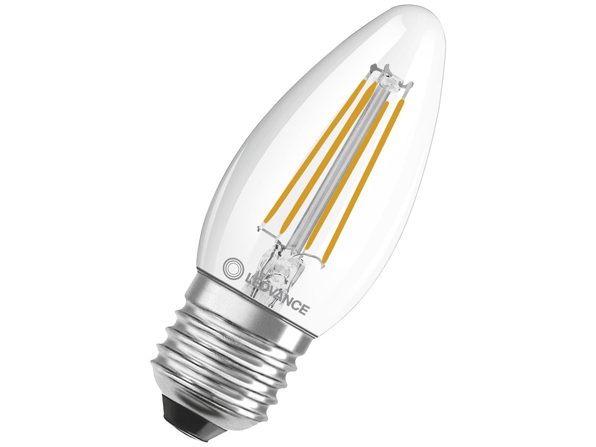 LED-Lampe LEDVANCE CLAS B E27 4W 470lm 2700K Ø35×92mm B10.5 klar