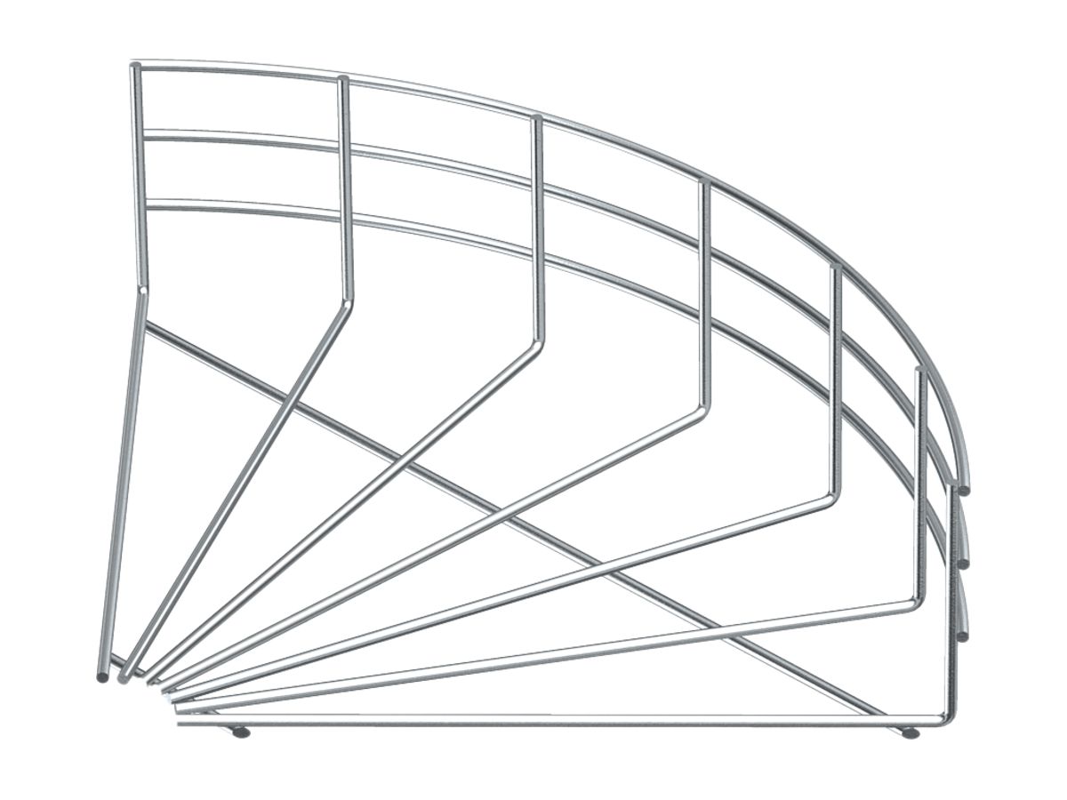 Bogen 90° Bettermann 105×600mm tauchfeuerverzinkt