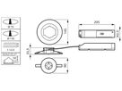 EB-LED-Sicherheitsleuchte Philips EM151B 3W 328lm 6500K bat 3h ST Ø95×31mm weiss