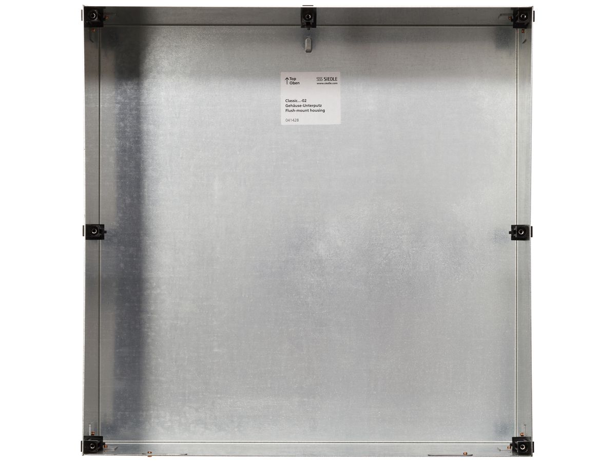 UP-Gehäuse Siedle Classic 1× 446×446×175mm silber