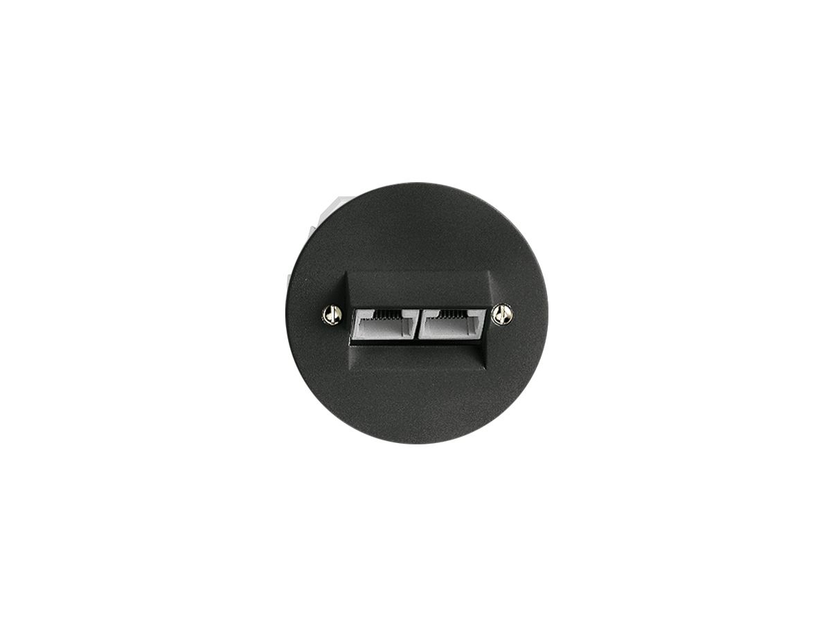 UP-Dose 2×RJ45/u 8P getr.sz ITplus P 58mm
