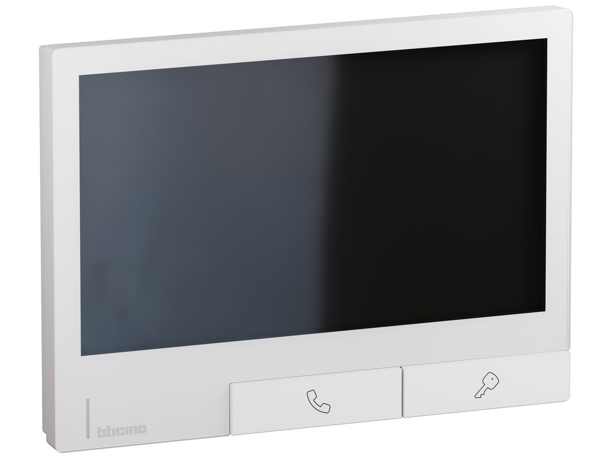 AP-Innenstation Video Bticino CLASSE 300X mit Türöffnerautomatik weiss