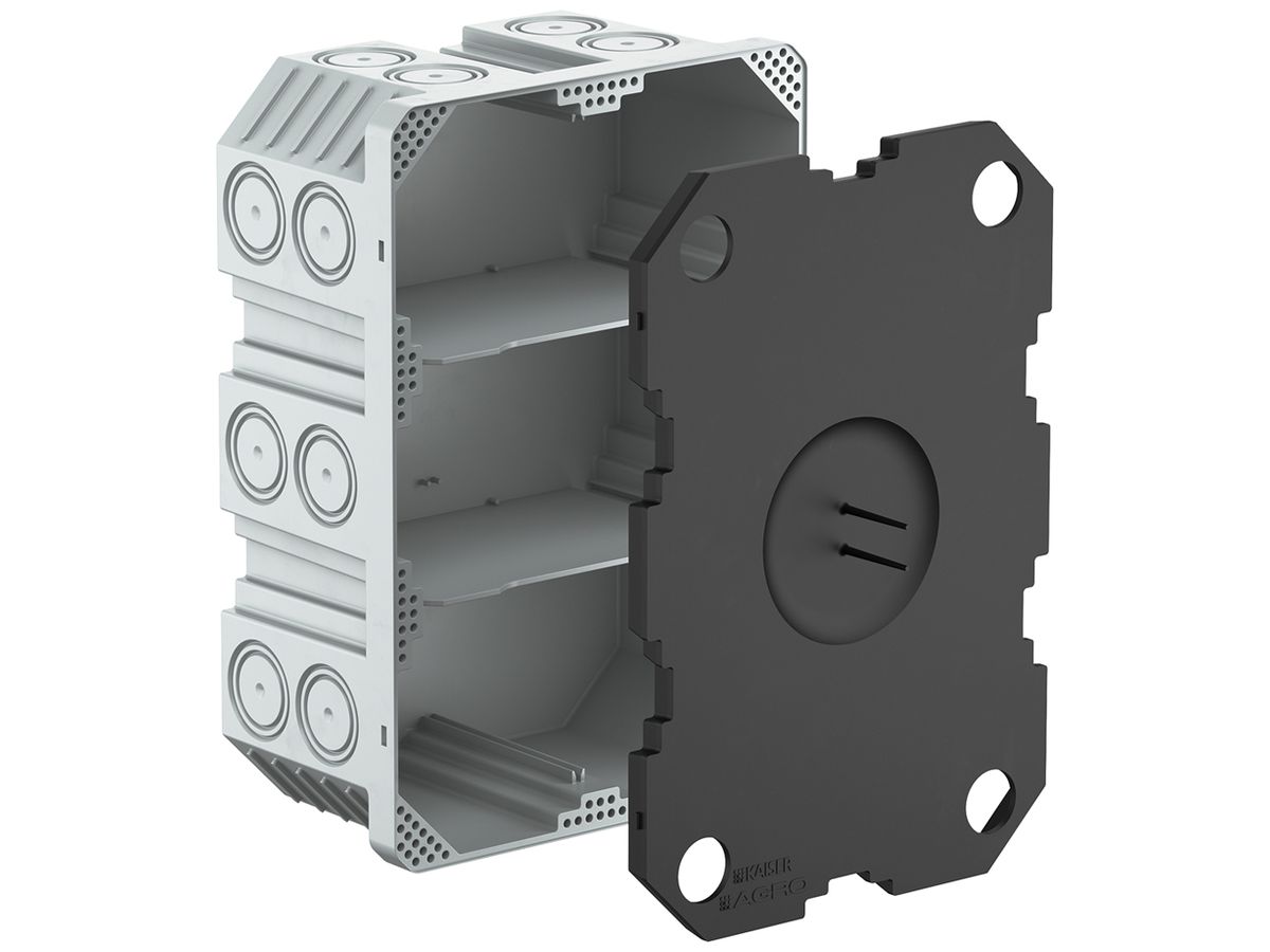 UP-Einlasskasten AGRO 2×3 M20…25 grau