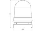 Blitz- und Dauerleuchte WERMA Midi TwinLIGHT Combi, 115...230VAC, rot