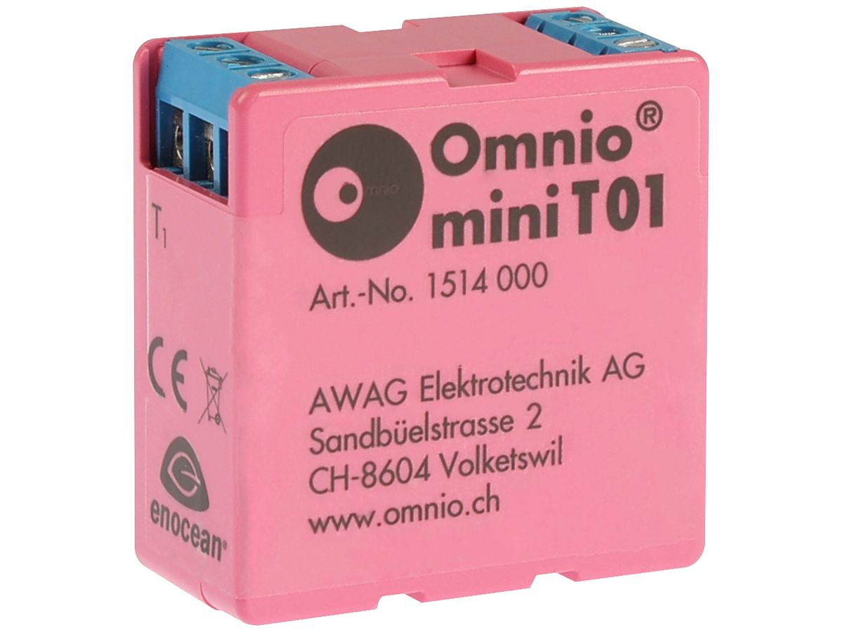 EB-RF-Tasterschnittstelle Omnio miniT01, 2-Kanal 230VAC, EnOcean