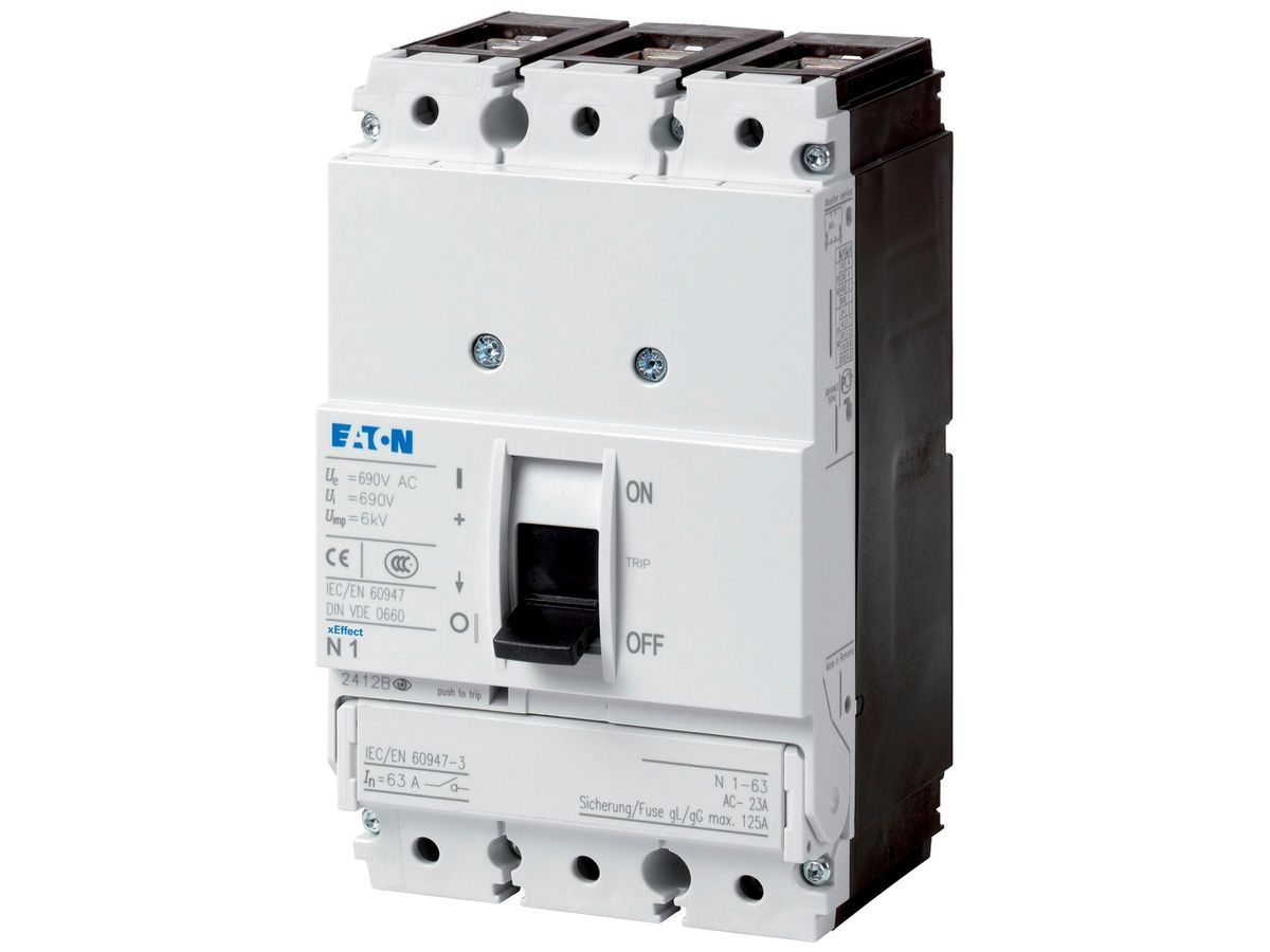 Leistungsschalter Eaton NS1-63-NA 3P 63A 1250A Rahmenklemme IP20