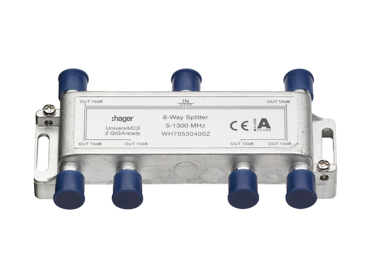 F-Verteiler Hager HMS 5…1300MHz 6-fach