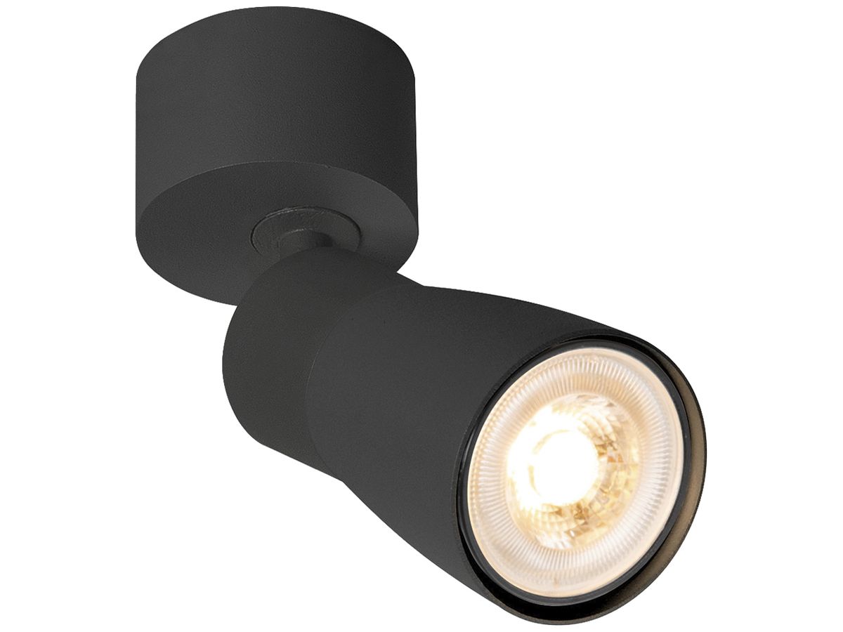 Spot SLV PURI 2.0 Dome CW GU10 1×6W DIM Ø55×123×97mm schwarz