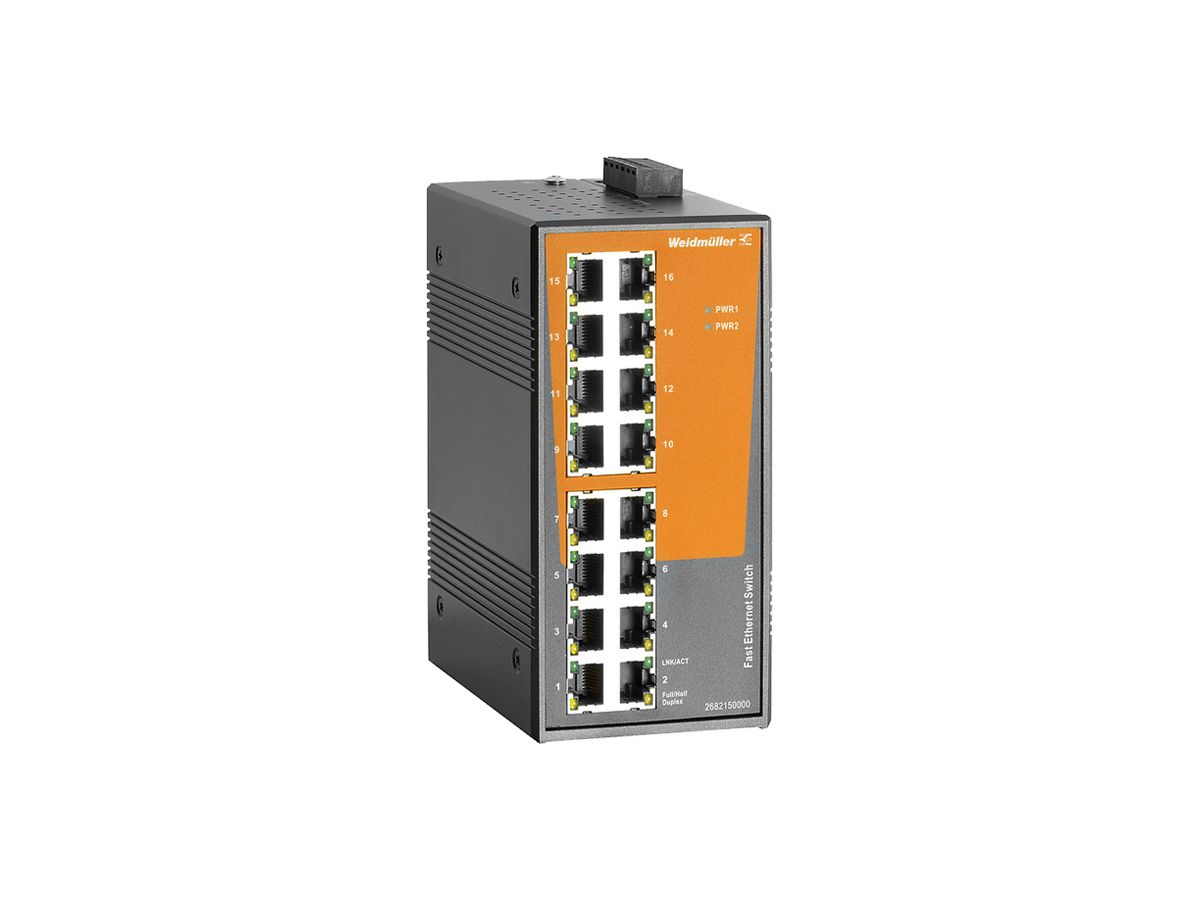 Switch WM IE-SW-EL16-16TX, 16×RJ45 FE unmanaged