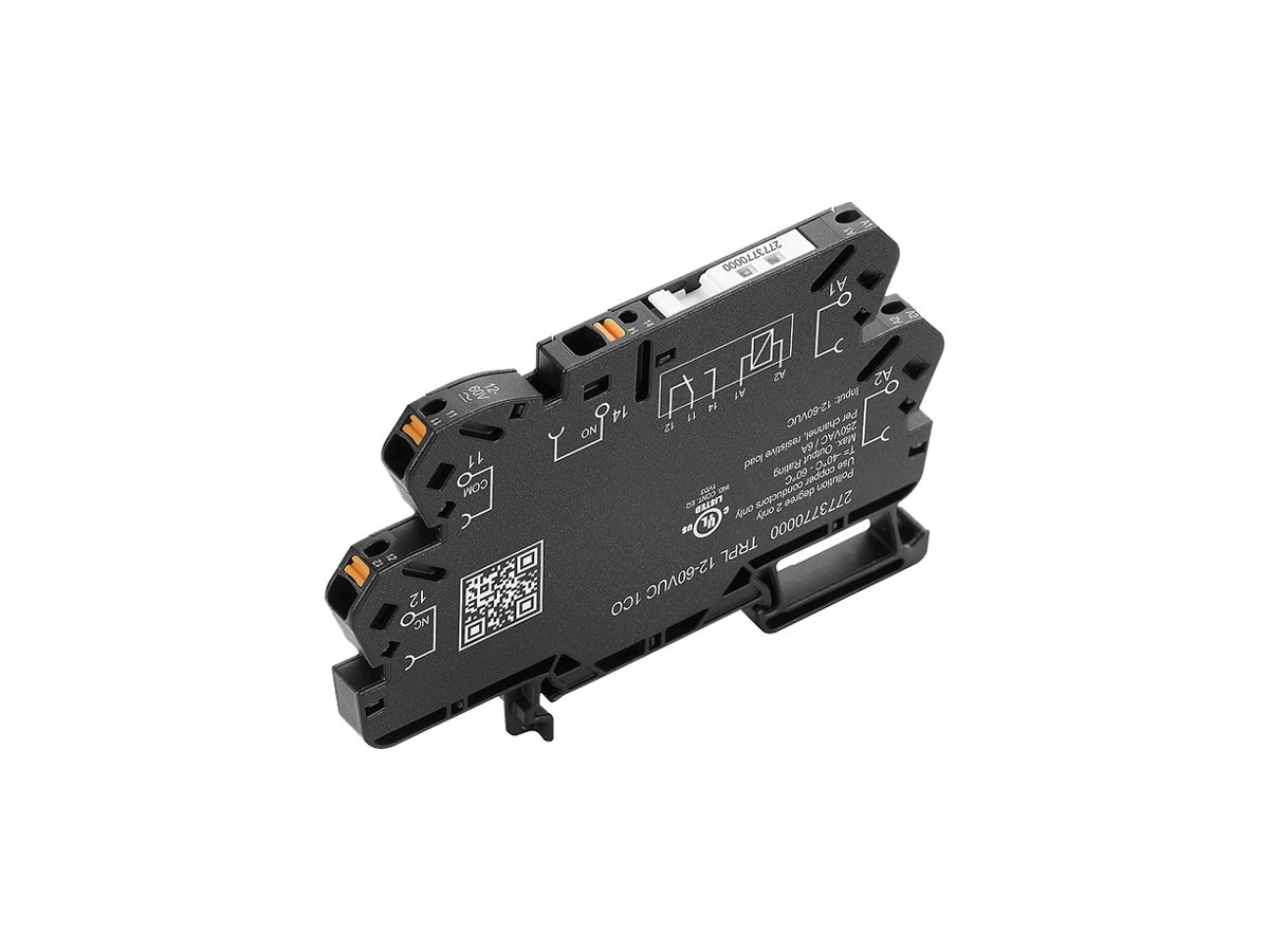 Relais WM TRPL 1CO 6A AgNi 21.6…26.4VAC/DC LED Steckanschluss
