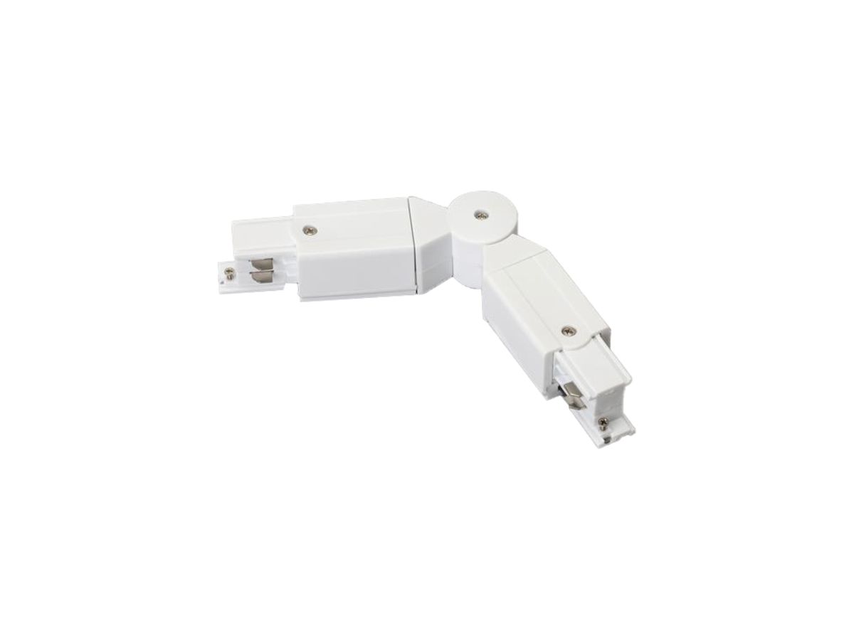 Verbinder DOTLUX dreiphasig, Gelenk max. 235° weiss