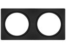 Abdeckplatte LEDVANCE FRAME Stahl 200×100mm 2×Ø68mm schwarz
