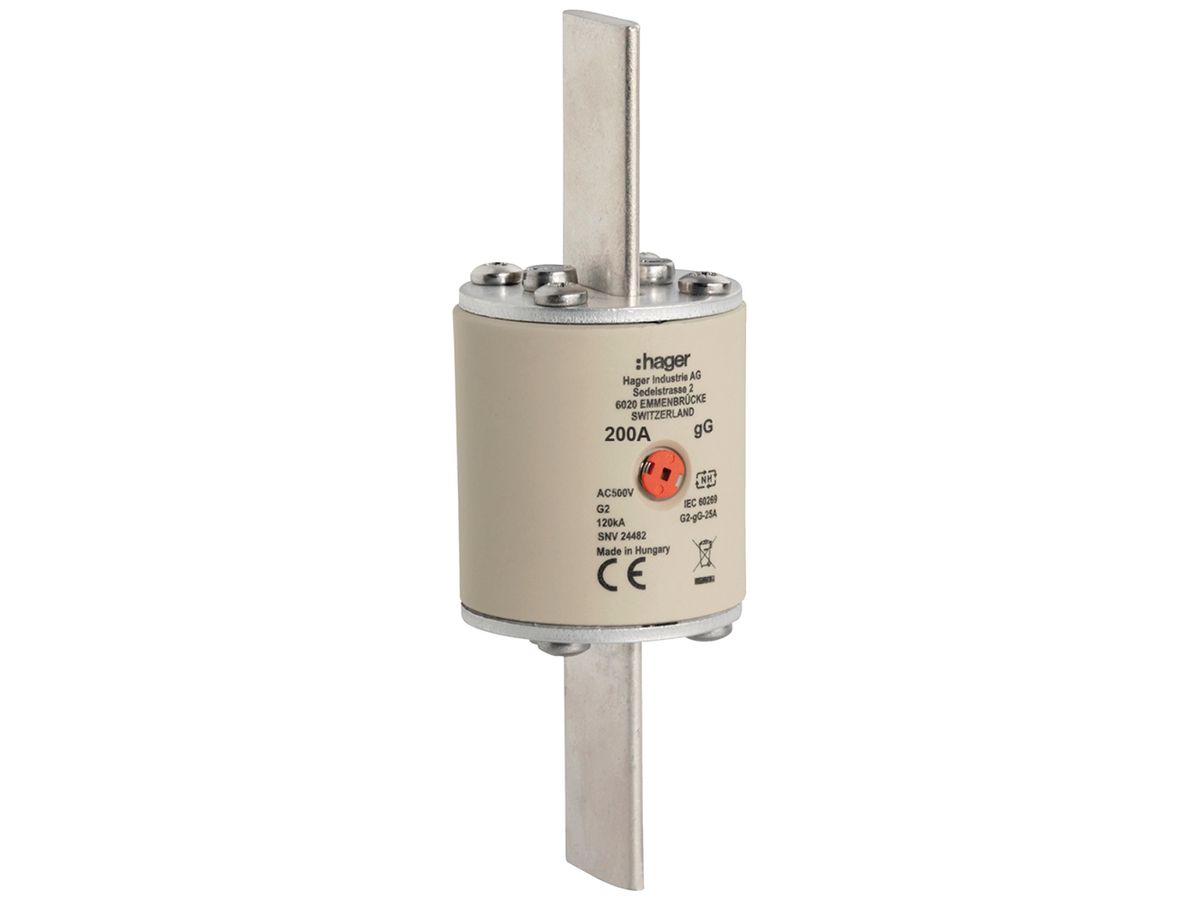 NH-Sicherung Hager SEV G2 500V AC 200A gG Mittenkennmelder