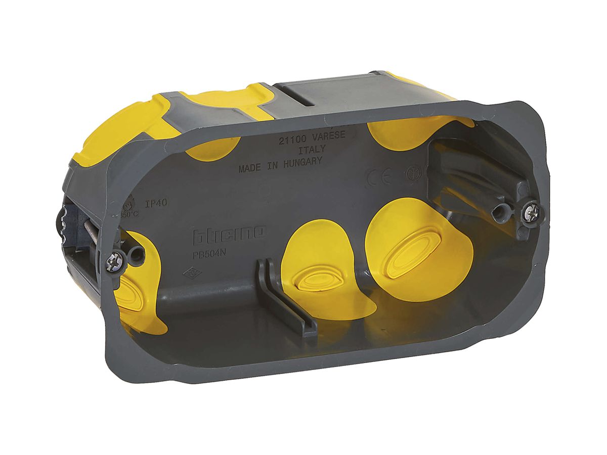 Hohlwanddose Legrand Bticino 132.5×71mm 52mm 4 Module grau