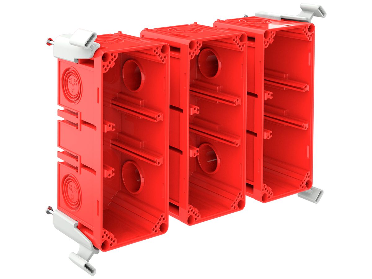 Schalungskasten CRALLO-LEU 278×178×73mm 3×2 Halogenfrei rot