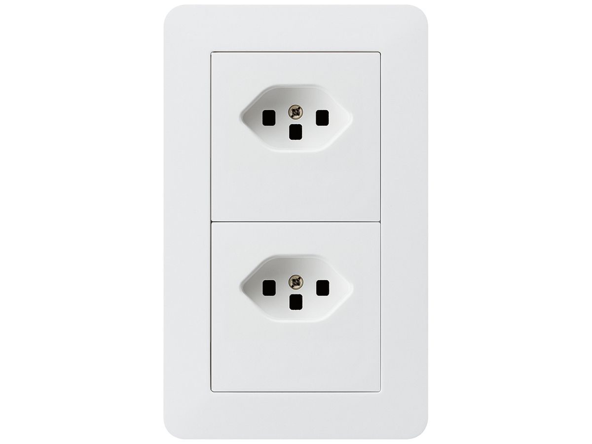 UP-Kombination kallysto.trend Gr.I-I vertikal 2×Typ 23 m.Schraubkl.C weiss
