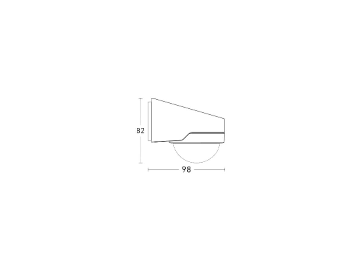 AP-Bewegungsmelder Steinel MD IR N130 COM1 PIR 220…240V 130° IP54 an