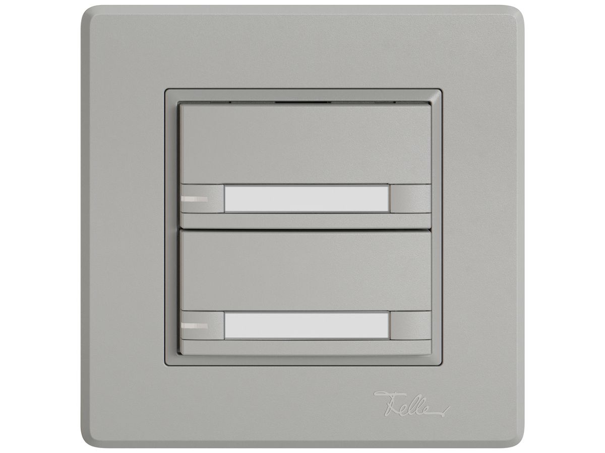 UP-KNX-Taster RGB EDIZIO.liv SNAPFIX® Temperaturfüh.RGB-LED Pap.2×T 2-Tbed.hgu