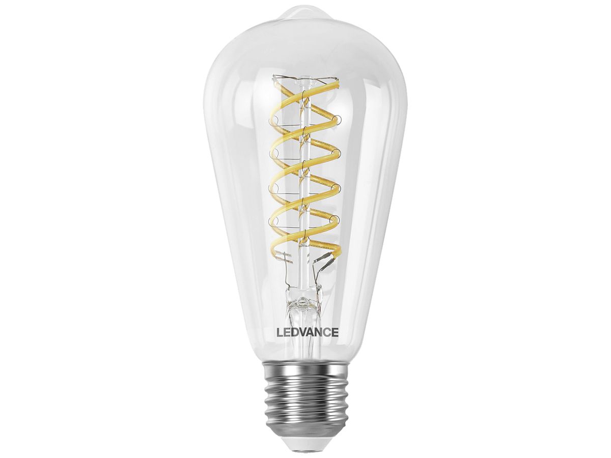 LED-Lampe LEDVANCE SMART+ WiFi E27 8W 806lm 827…865 DIM Ø64×140mm klar